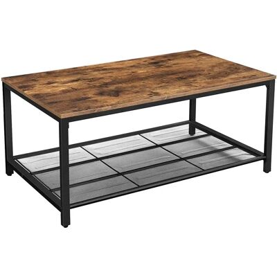 Table Basse Vasagle LCT64X - Marron Rustique, Grand Espace de Rangement, Montage Facile - Publicité Table Basse Vasagle LCT64X - Marron Rustique, Grand Espace de Rangement, Montage Facile - Publicité