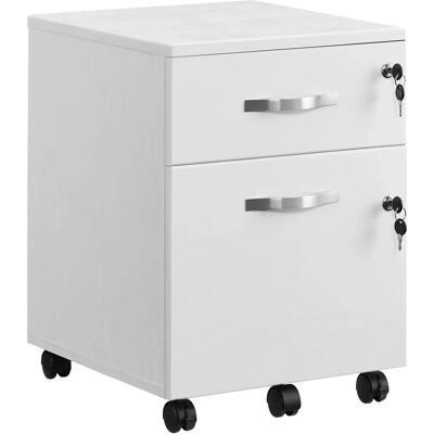 SONGMICS Lockable File Cabinet - 2-Drawer Black Office Storage SONGMICS Lockable File Cabinet - 2-Drawer Black Office Storage