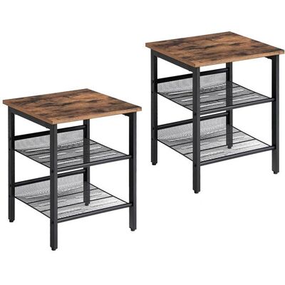 Vasagle LET24X Industrielles Nachttisch-Set - 2 Nachttische Vasagle LET24X Industrielles Nachttisch-Set - 2 Nachttische