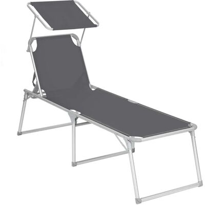 Pricenet XXL Sun Lounger - Adjustable Sun Visor, 5 Recline - Outdoor Pricenet XXL Sun Lounger - Adjustable Sun Visor, 5 Recline - Outdoor