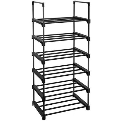 Songmics LSA23BK Schuhorganizer - Platzsparend, 6 Ebenen, Schwarz Songmics LSA23BK Schuhorganizer - Platzsparend, 6 Ebenen, Schwarz