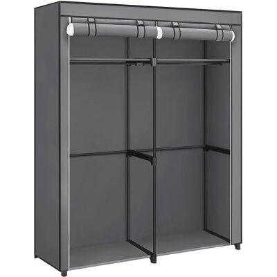 SONGMICS Tragbarer Stoffschrank mit Aufhängestangen - Kleiderschrank SONGMICS Tragbarer Stoffschrank mit Aufhängestangen - Kleiderschrank