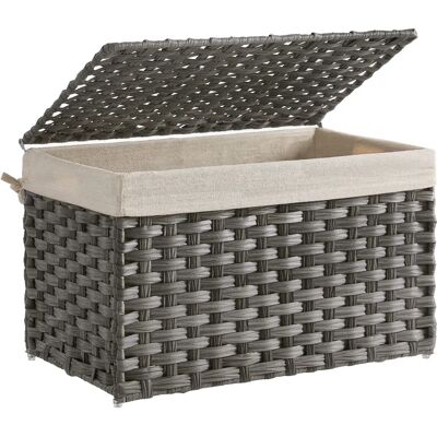Songmics Rattan Aufbewahrungsbox 65L Indoor Korb - Aufbewahrungsbox Songmics Rattan Aufbewahrungsbox 65L Indoor Korb - Aufbewahrungsbox