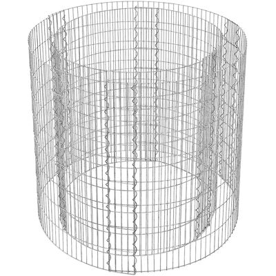 Pricenet Galvanized Steel Round Gabion Kit - Easy Assembly, Rust-Resistant Steel Pricenet Galvanized Steel Round Gabion Kit - Easy Assembly, Rust-Resistant Steel