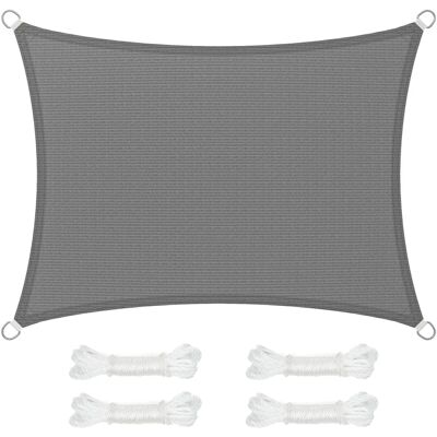 SONGMICS 3 x 4 m Sonnensegel - Sonnenschutz, UV-Schutz, Luftdurchlässig, Garten, Balkon, Terrasse, Leicht, Wasserdurchlässig SONGMICS 3 x 4 m Sonnensegel - Sonnenschutz, UV-Schutz, Luftdurchlässig, Garten, Balkon, Terrasse, Leicht, Wasserdurchlässig