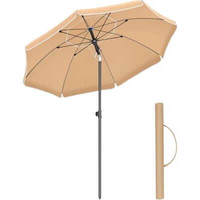 SONGMICS 2m UPF 50+ parasol plażowy z funkcją nachylenia i torbą SONGMICS 2m UPF 50+ parasol plażowy z funkcją nachylenia i torbą