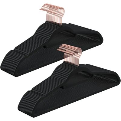 Songmics Rose Gold Velvet Coat Rack Set of 30 Hangers - Coat, Shirt, Dress, Trousers Songmics Rose Gold Velvet Coat Rack Set of 30 Hangers - Coat, Shirt, Dress, Trousers