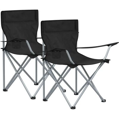 Ensemble de 2 chaises de camping portables SONGMICS avec accoudoirs - Chaises de camping Ensemble de 2 chaises de camping portables SONGMICS avec accoudoirs - Chaises de camping