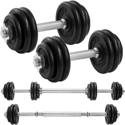 Set di Manubri Regolabili SONGMICS - 30Kg - Tipo IV Set di Manubri Regolabili SONGMICS - 30Kg - Tipo IV