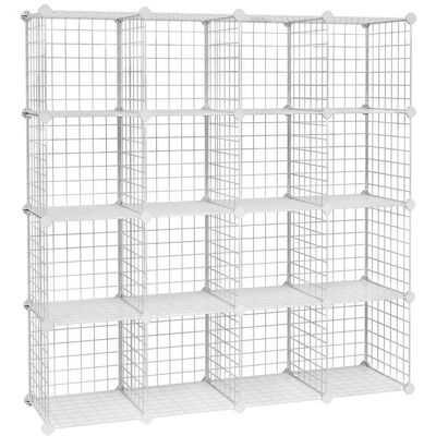 Songmics LPI44W Weiße modulare Aufbewahrungswürfel - Organizer Songmics LPI44W Weiße modulare Aufbewahrungswürfel - Organizer