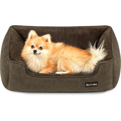 Lit pour Chien en Peluche Lavable FEANDREA - Douillet, 75x58x22cm - Publicité Lit pour Chien en Peluche Lavable FEANDREA - Douillet, 75x58x22cm - Publicité