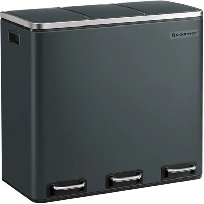 Kontener do recyklingu Songmics - 3 komory - 54L Kontener do recyklingu Songmics - 3 komory - 54L