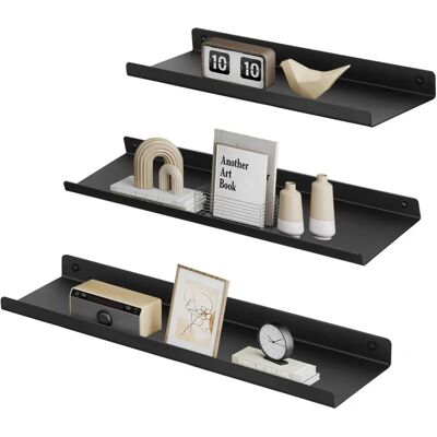 Songmics Schwarze Industrielle Wandregale - 3er Set Songmics Schwarze Industrielle Wandregale - 3er Set