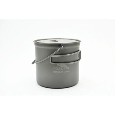 TOAKS Titan 1100ml Topf mit Bügelgriff - Camping Kochgeschirr TOAKS Titan 1100ml Topf mit Bügelgriff - Camping Kochgeschirr