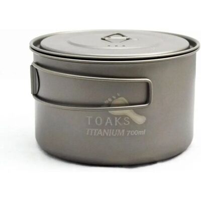 TOAKS Titan 700ml Camping Koch Topf - Silber TOAKS Titan 700ml Camping Koch Topf - Silber