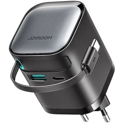 Chargeur Mur Joyroom TCL02 65W - USB, Noir Chargeur Mur Joyroom TCL02 65W - USB, Noir