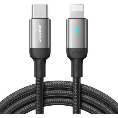 Joyroom USB C - Lightning Kabel - 20W - 1,2M - Schwarz Joyroom USB C - Lightning Kabel - 20W - 1,2M - Schwarz