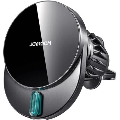 Joyroom JR-ZS409 Magnesiellinen Autohaltija ja 15W Langaton Laturi - Ilmastointiritilä - Musta Joyroom JR-ZS409 Magnesiellinen Autohaltija ja 15W Langaton Laturi - Ilmastointiritilä - Musta
