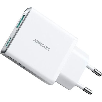 Joyroom JR-TCF14 Ultra-tenký 20W USB-A + USB-C Nabíječka - Bílá Joyroom JR-TCF14 Ultra-tenký 20W USB-A + USB-C Nabíječka - Bílá