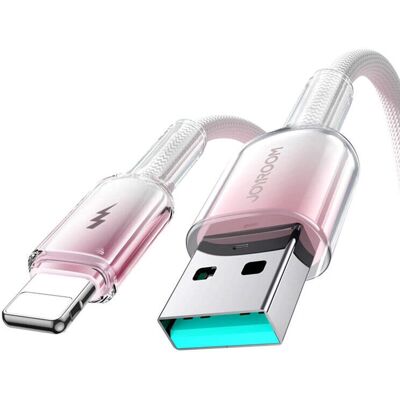 Joyroom S-A42 Kristallklar Serie 3A Usb-A / Lightning 1.2M Kabel Joyroom S-A42 Kristallklar Serie 3A Usb-A / Lightning 1.2M Kabel