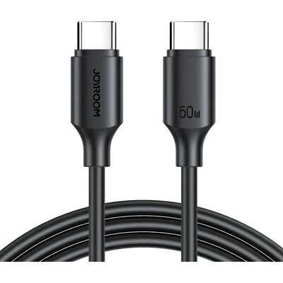 Joyroom USB-C Kabel - 60W, 1m, Schwarz - USB Kabel Joyroom USB-C Kabel - 60W, 1m, Schwarz - USB Kabel