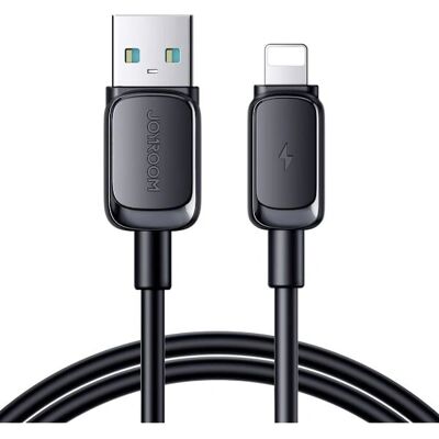 Câble Joyroom USB-A vers Lightning - 2.4A, 1.2m - Noir - Publicité Câble Joyroom USB-A vers Lightning - 2.4A, 1.2m - Noir - Publicité