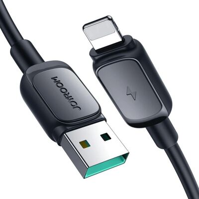 Joyroom USB-kábel S-AL012A14 - Fekete - Lightning & USB-A - 2m Joyroom USB-kábel S-AL012A14 - Fekete - Lightning & USB-A - 2m
