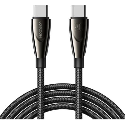 Joyroom Pioneer Series USB-C Kábel 240W 1,2m Fekete Joyroom Pioneer Series USB-C Kábel 240W 1,2m Fekete