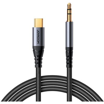 Câble AUX USB-C à 3,5 mm Joyroom - 1,2m - Noir - Câble Audio - Publicité Câble AUX USB-C à 3,5 mm Joyroom - 1,2m - Noir - Câble Audio - Publicité