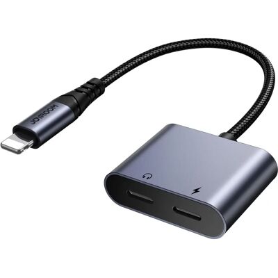 Joyroom Modello SY-L02 Adattatore audio Lightning doppio - Nero Joyroom Modello SY-L02 Adattatore audio Lightning doppio - Nero