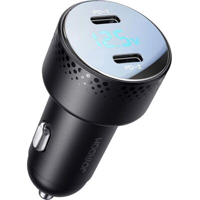 Joyroom 70W Doppel-Auto-Ladegerät mit Digitalanzeige - Auto-Ladegerät Joyroom 70W Doppel-Auto-Ladegerät mit Digitalanzeige - Auto-Ladegerät