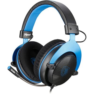 Sades Mpower Headset - Kabelgebunden Gaming-Headset - Schwarz, Blau Sades Mpower Headset - Kabelgebunden Gaming-Headset - Schwarz, Blau
