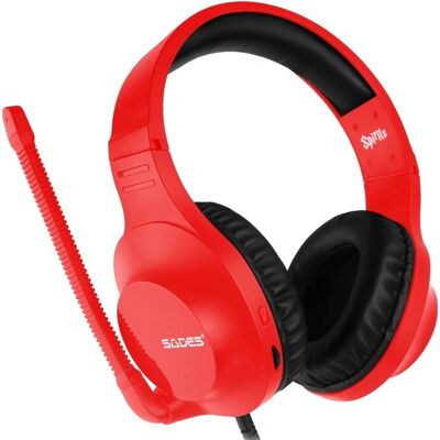 Sades Spirits SA-721 - Gaming Headset - Rot Sades Spirits SA-721 - Gaming Headset - Rot