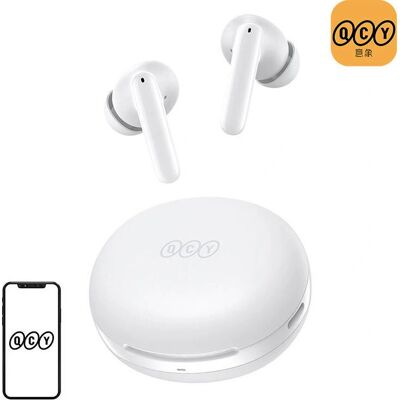 QCY T13 ANC2 Weiße - True Wireless Ohrhörer mit aktiver Geräuschunterdrückung QCY T13 ANC2 Weiße - True Wireless Ohrhörer mit aktiver Geräuschunterdrückung