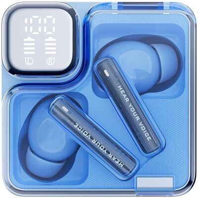 Auriculares QCY Neo T31 - Bluetooth 5.3, 24h, Azul Auriculares QCY Neo T31 - Bluetooth 5.3, 24h, Azul