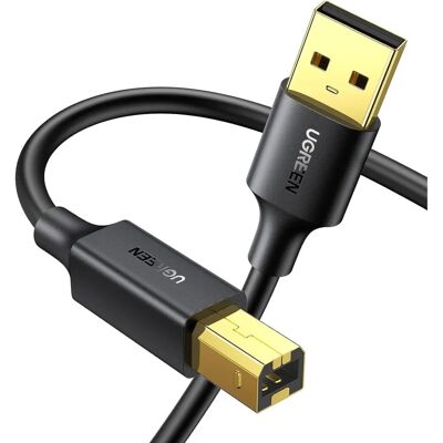 Ugreen USB Typ B Printerkabel - 15m Sort Ugreen USB Typ B Printerkabel - 15m Sort