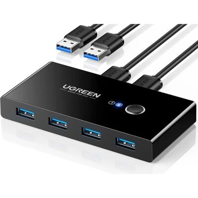 Ugreen USB kapcsoló 4x USB 3.2 Gen 1 Fekete - USB Hub Ugreen USB kapcsoló 4x USB 3.2 Gen 1 Fekete - USB Hub