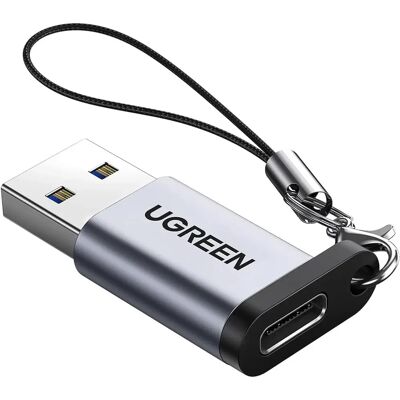 Ugreen USB to USB C Adapter with Lanyard - USB Adapter Ugreen USB to USB C Adapter with Lanyard - USB Adapter
