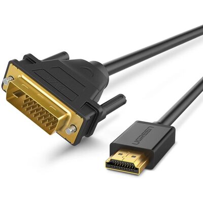 Ugreen HD106 HDMI Kaapeli - DVI, 2m, musta Ugreen HD106 HDMI Kaapeli - DVI, 2m, musta