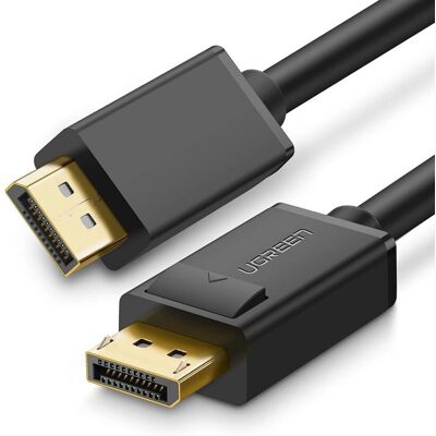 Ugreen 10245 DisplayPort Kabel - 4K 3D 1,5m Schwarz Ugreen 10245 DisplayPort Kabel - 4K 3D 1,5m Schwarz