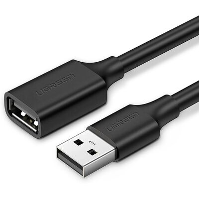 Ugreen USB-A 2.0 Hosszabbító Kábel - Fekete - 0,5m Ugreen USB-A 2.0 Hosszabbító Kábel - Fekete - 0,5m
