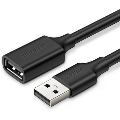 Ugreen USB Hosszabbító kábel - 1,5m, Fekete, USB 2.0 Ugreen USB Hosszabbító kábel - 1,5m, Fekete, USB 2.0