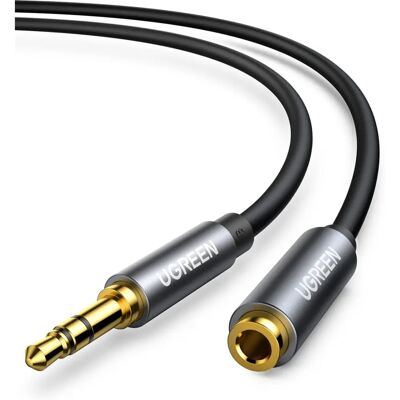 Ugreen AV118 AUX Verlängerungskabel 3,5 mm, 5m, Schwarz Ugreen AV118 AUX Verlängerungskabel 3,5 mm, 5m, Schwarz