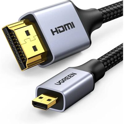 UGREEN - Micro HDMI to HDMI Cable - Micro HDMI Type D - Cable UGREEN - Micro HDMI to HDMI Cable - Micro HDMI Type D - Cable