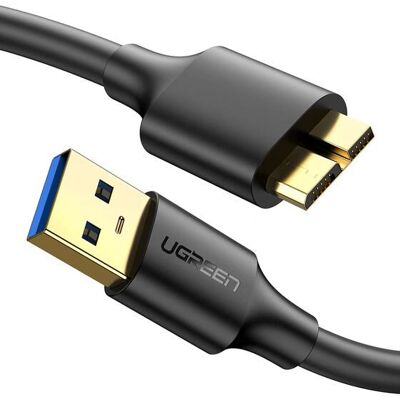 Ugreen 10841 USB Kabel - 1m USB 3.2 Gen 1 Micro USB-B Sort Ugreen 10841 USB Kabel - 1m USB 3.2 Gen 1 Micro USB-B Sort