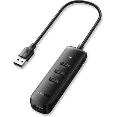 Ugreen 10915 Hub USB - USB 3.2 Gen 1, Type-A, Czarny Ugreen 10915 Hub USB - USB 3.2 Gen 1, Type-A, Czarny