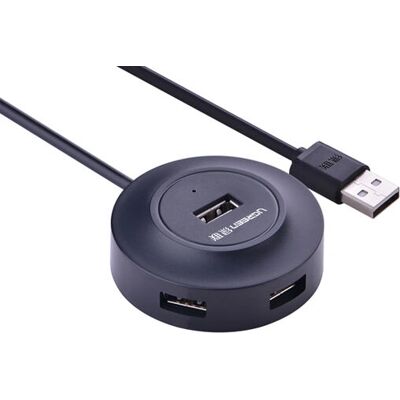 Ugreen 20277 USB-Hub - 4 Anschlüsse, Schwarz Ugreen 20277 USB-Hub - 4 Anschlüsse, Schwarz