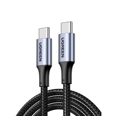UGREEN US557 USB-C - Cabo USB-C - 100W, 0,5m - Preto - Cabo USB-C UGREEN US557 USB-C - Cabo USB-C - 100W, 0,5m - Preto - Cabo USB-C