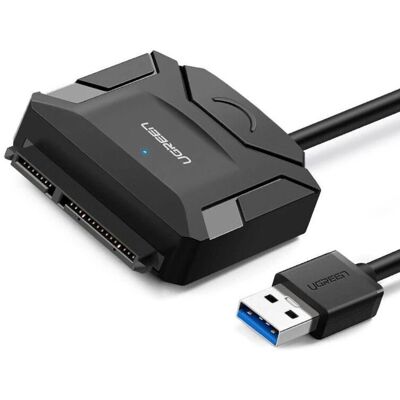 Ugreen USB 3.0 zu SATA 3 Adapterkabel - Schwarz Ugreen USB 3.0 zu SATA 3 Adapterkabel - Schwarz