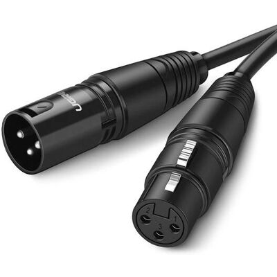 Ugreen 20714 XLR Audiokabel - 10m Schwarz Ugreen 20714 XLR Audiokabel - 10m Schwarz